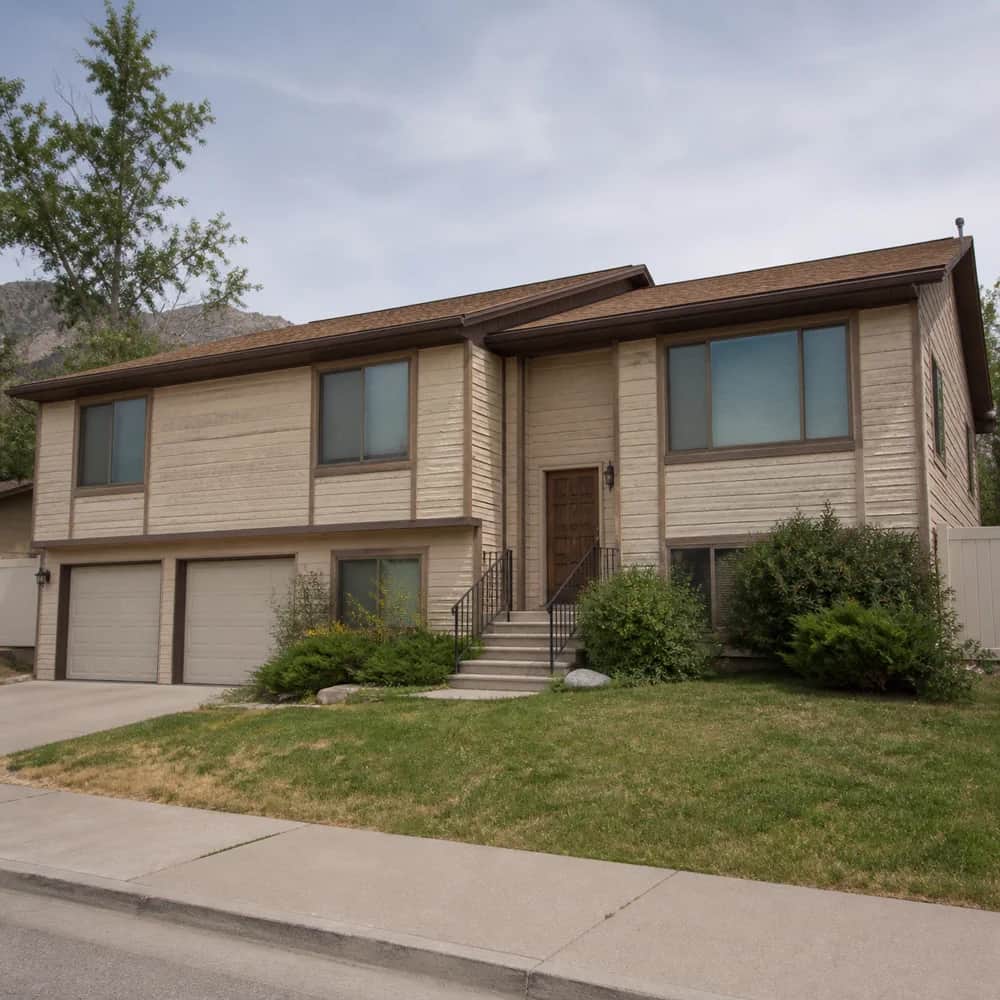 House before exterior painting