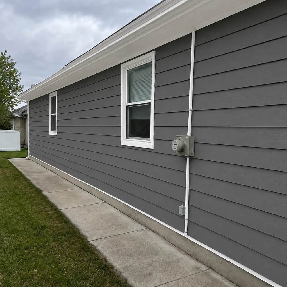 Siding after painting