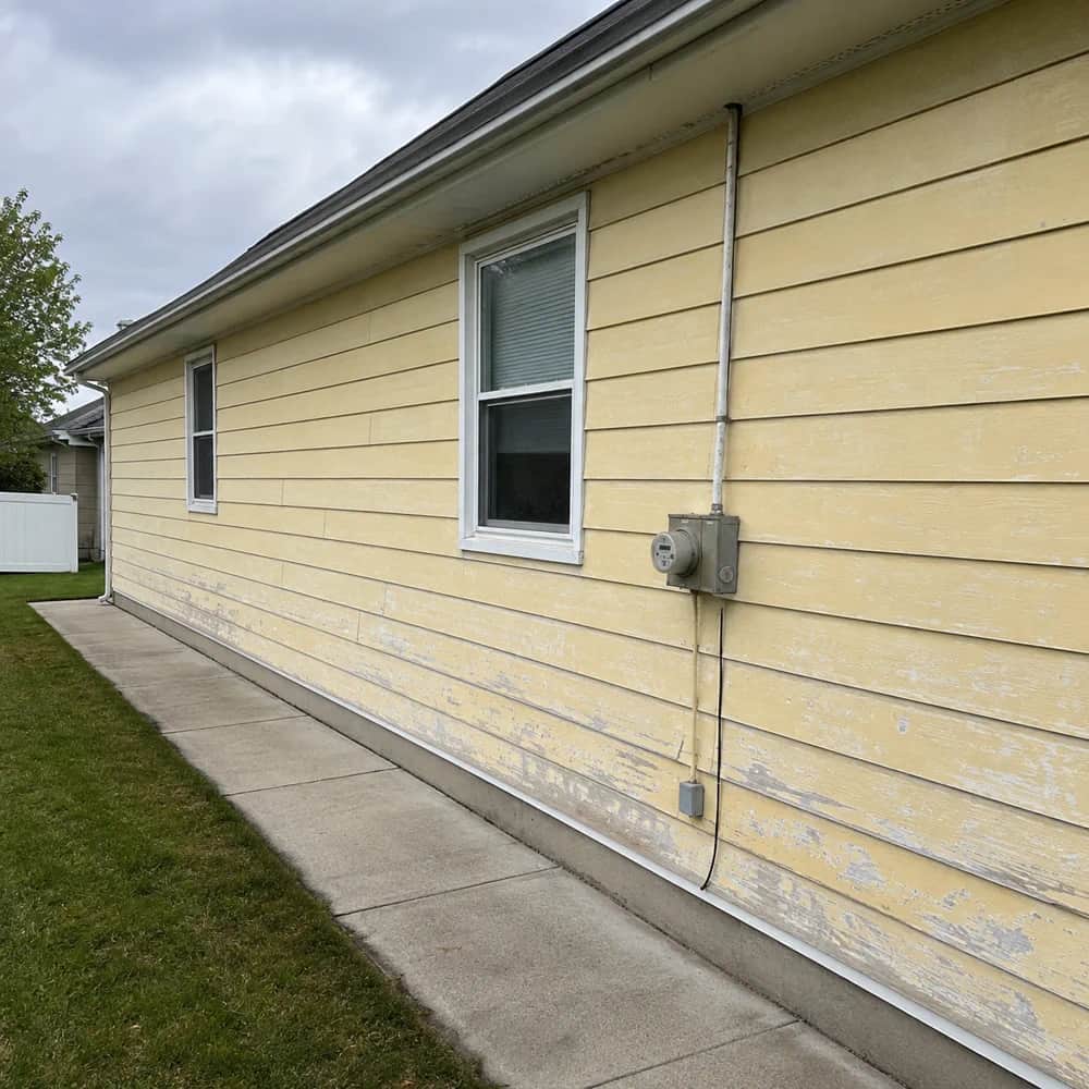 Siding before painting